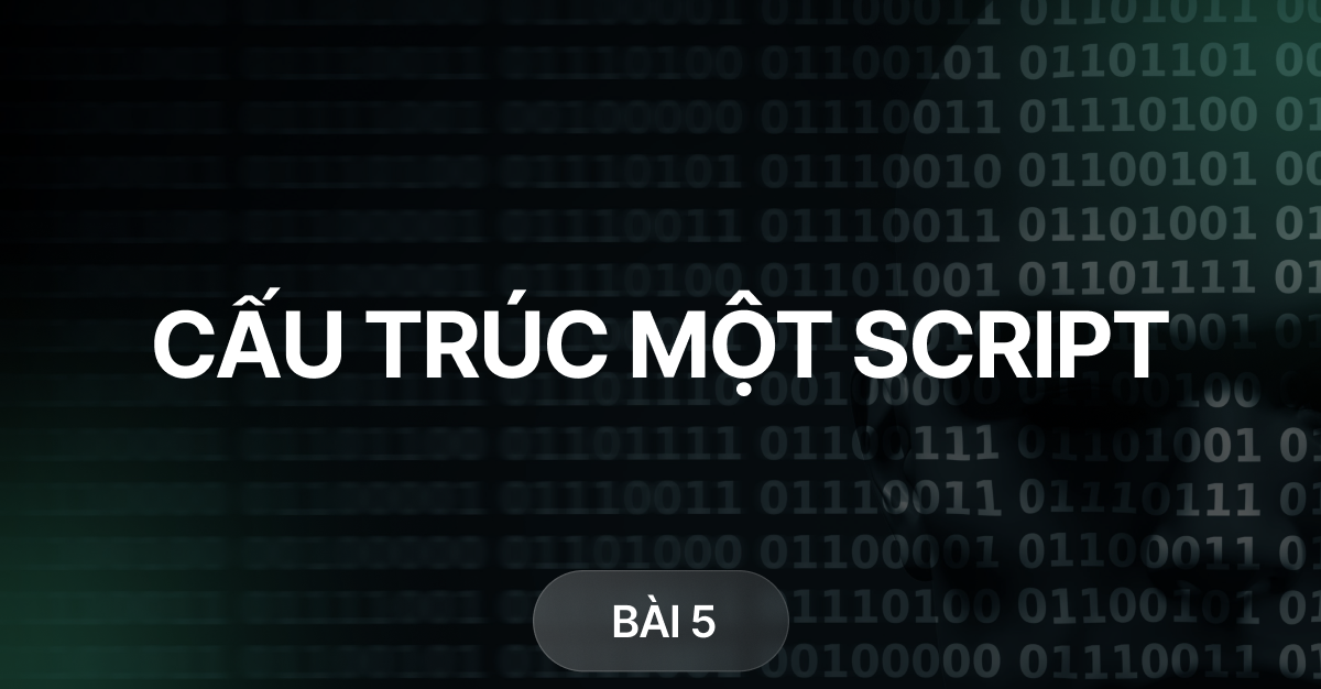 Bài 5 – Cấu trúc một script [Pinescript cơ bản]